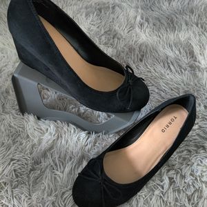 Black Ballet Mini Wedges (WW)